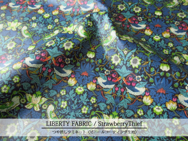 LIBERTY ラミネート(ビニールコーティング)*≪StrawberryThief≫(ストロベリースィーフ)3635061JE LIBERTY ラミネート(ビニールコーティング)*≪StrawberryThief≫(ストロベリースィーフ)3635061JE