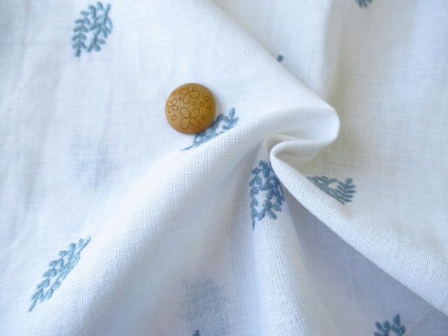 コットンリネンシーチング刺繍 】 Leaf-リーフ-