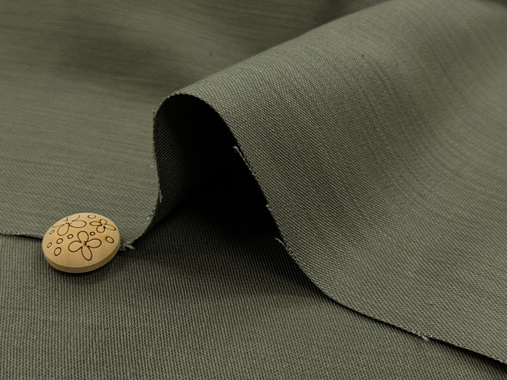 反売り】 ワイド幅 ミリタリー スラブ サテン オリーブ系[ 幅