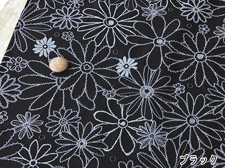 ☆新品☆ Ｍ.＆KYOKO コットン混フラワー刺繍風柄 ブルオーバー コットン 60ローンプリント】 刺繍調 オパール ＊フラワー＊