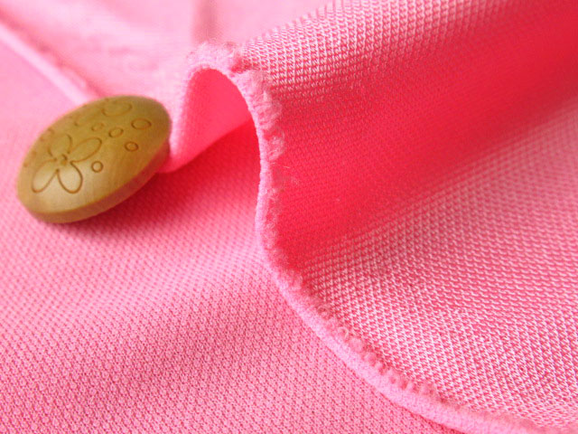 メーカー放出反 光沢感のあるポリエステルジャージ ピンク