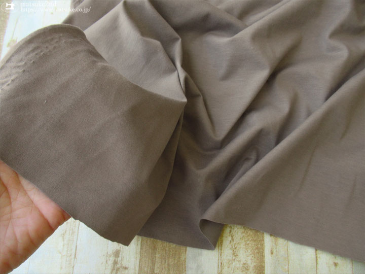 kolor 度詰天竺ニット デッドストック反】アースカラー度詰め天竺ニット