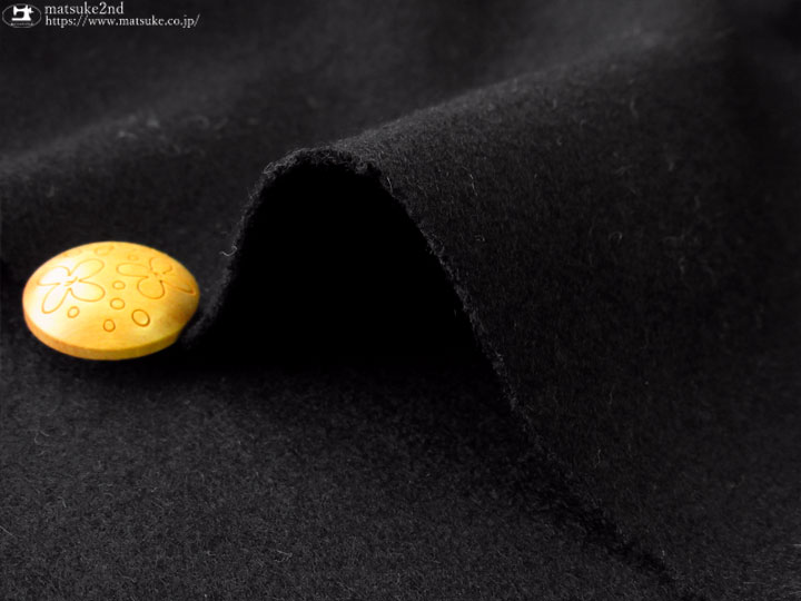 デッドストック反】ウール圧縮ニット ブラック