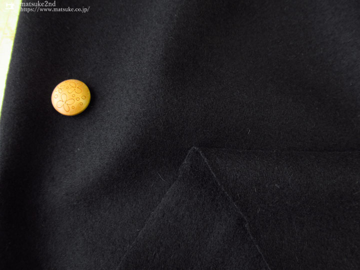 デッドストック反】ウール圧縮ニット ブラック