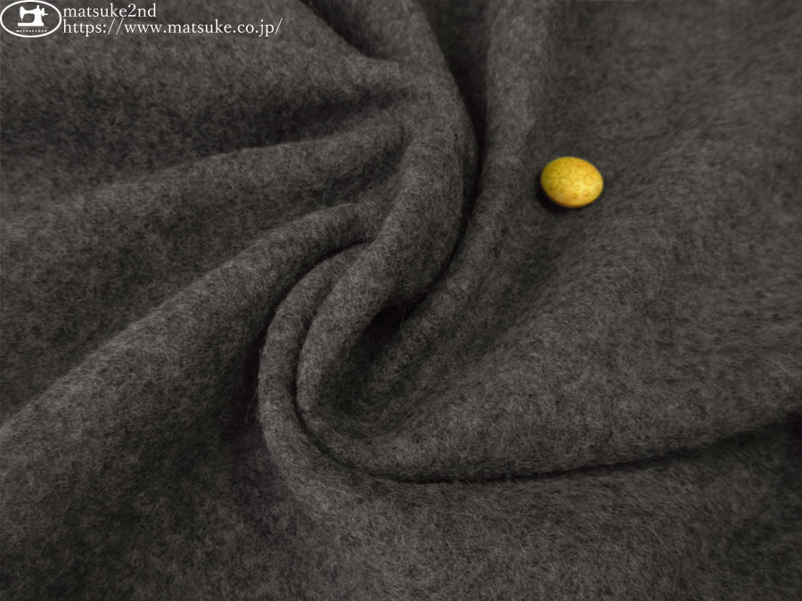 デッドストック反】 ウール混圧縮ニット 杢チャコール