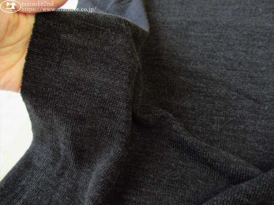 デッドストック反】 アゼ風アクリルニット チャコール