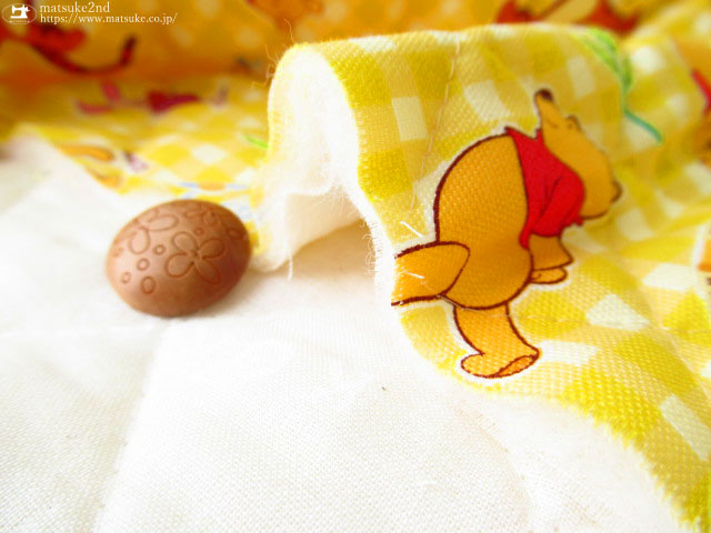 キルティング】ディズニー くまのプーさん 【コットン オックス】イエロー