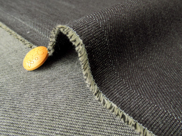 お買い得！約9オンス インディゴストレッチデニム インディゴブラック