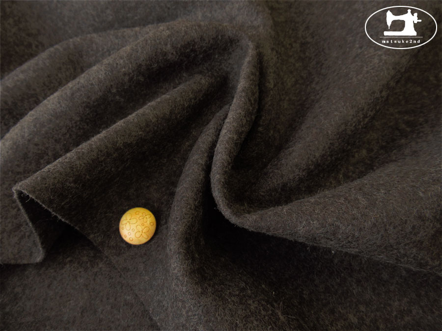 みて えんメルトン生地 モカベージュ L みて えんメルトン生地